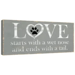 Love Starts With A Wet Nose Canvas Art Print-Kirkland's Home Online