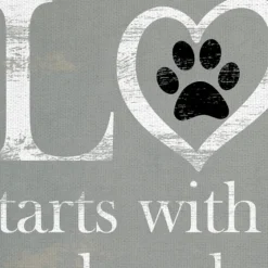 Love Starts With A Wet Nose Canvas Art Print-Kirkland's Home Online