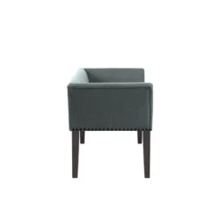 Low Back Flared Nailhead Trim Bench-Kirkland's Home Cheap