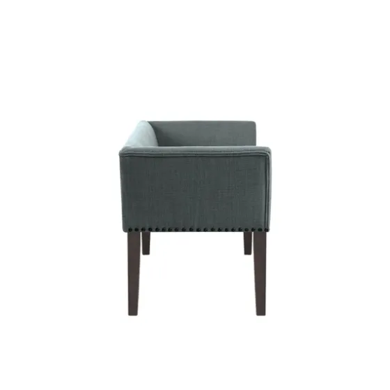 Low Back Flared Nailhead Trim Bench-Kirkland's Home Cheap