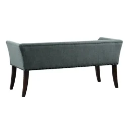 Low Back Flared Nailhead Trim Bench-Kirkland's Home Cheap