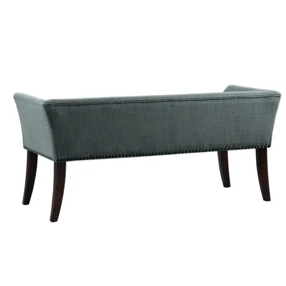 Low Back Flared Nailhead Trim Bench-Kirkland's Home Cheap