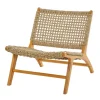 Low Slung Woven Teakwood Accent Chair-Kirkland's Home Best Sale