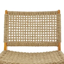Low Slung Woven Teakwood Accent Chair-Kirkland's Home Best Sale