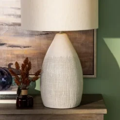 Luca Cream Ceramic Table Lamp-Kirkland's Home Best Sale