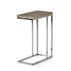 Lucia Chrome Chairside Table-Kirkland's Home Discount