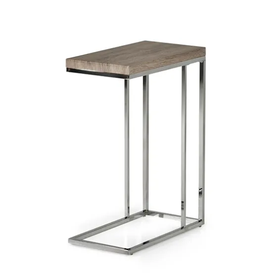 Lucia Chrome Chairside Table-Kirkland's Home Discount