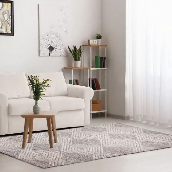 Luxe Diamond Outdoor Area Rug, 6X9-Kirkland's Home Fashion