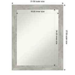 Lyndon Dove Gray Wood Framed Mirror-Kirkland's Home Clearance