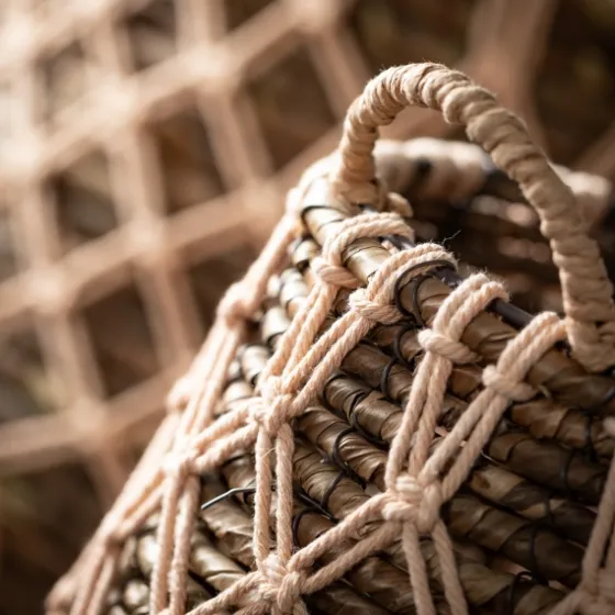 Macrame Overlay Baskets, Set Of 2-Kirkland's Home Discount