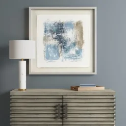 Madison Park Blue Abstract Framed Art Print-Kirkland's Home Outlet