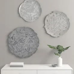 Madison Park Iron Feathers Wall Plaques, Set Of 3-Kirkland's Home Clearance