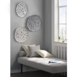 Madison Park Iron Feathers Wall Plaques, Set Of 3-Kirkland's Home Clearance