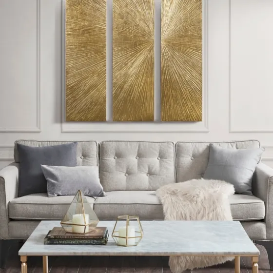 Madison Park Sunburst 3-Pc. Wall Plaque-Kirkland's Home Flash Sale