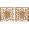 Madison Park Wood Lotus Wall Plaques, Set Of 2-Kirkland's Home Flash Sale