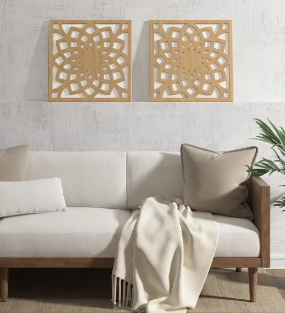 Madison Park Wood Lotus Wall Plaques, Set Of 2-Kirkland's Home Flash Sale