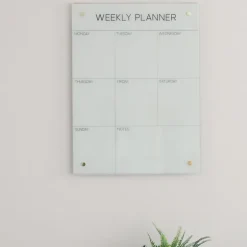 Magnetic Dry Erase Weekly Wall Planner-Kirkland's Home Online