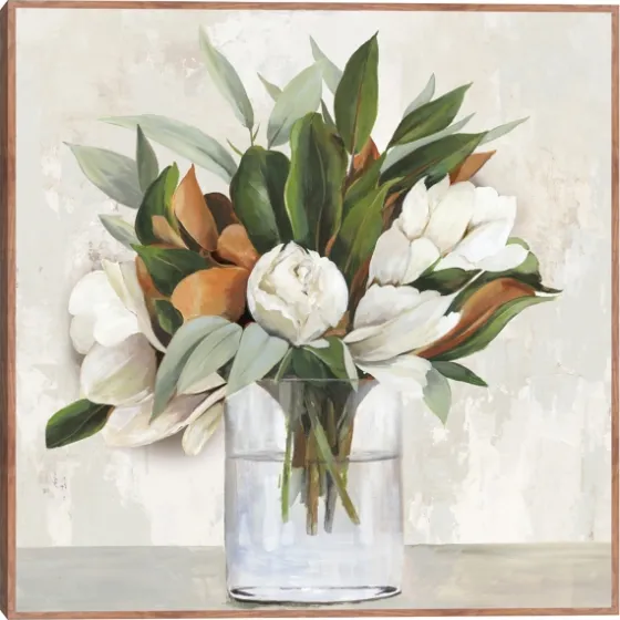 Magnolia Bouquet Framed Canvas Art Print-Kirkland's Home Outlet