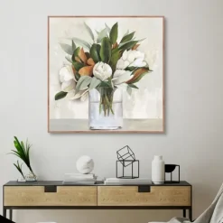 Magnolia Bouquet Framed Canvas Art Print-Kirkland's Home Outlet