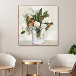 Magnolia Bouquet Framed Canvas Art Print-Kirkland's Home Outlet