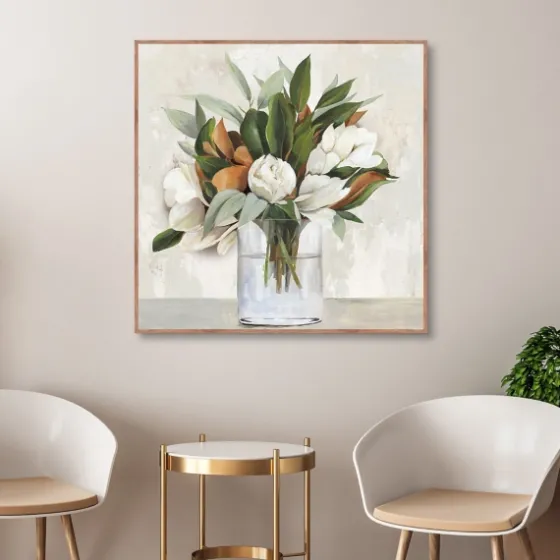 Magnolia Bouquet Framed Canvas Art Print-Kirkland's Home Outlet
