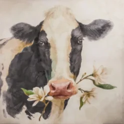Magnolia Cow Canvas Art Print-Kirkland's Home Cheap