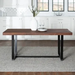 Mahogany Distressed Solid Wood Dining Table-Kirkland's Home Outlet
