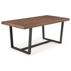 Mahogany Distressed Solid Wood Dining Table-Kirkland's Home Outlet
