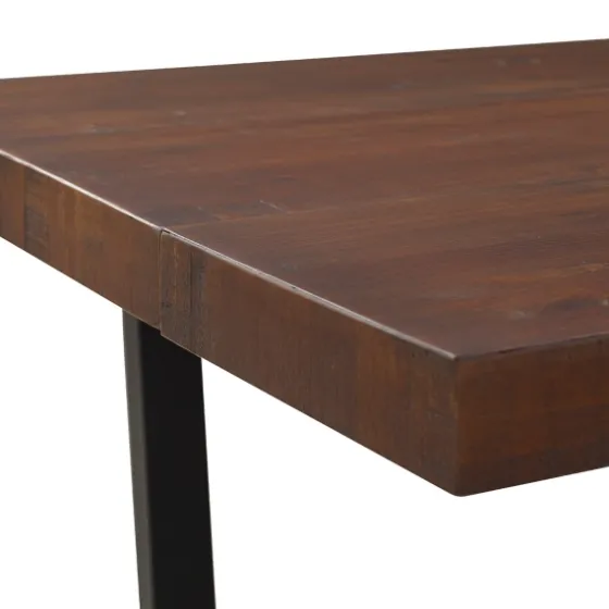 Mahogany Distressed Solid Wood Dining Table-Kirkland's Home Outlet