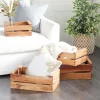 Mahogany Finish 4-Pc. Wooden Crates-Kirkland's Home Best Sale