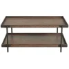 Mahogany Oak Wood Tray Top Coffee Table-Kirkland's Home Hot