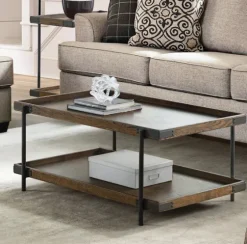 Mahogany Oak Wood Tray Top Coffee Table-Kirkland's Home Hot