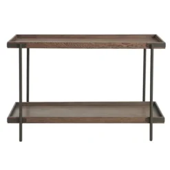 Mahogany Oak Wood Tray Top Console Table-Kirkland's Home Fashion