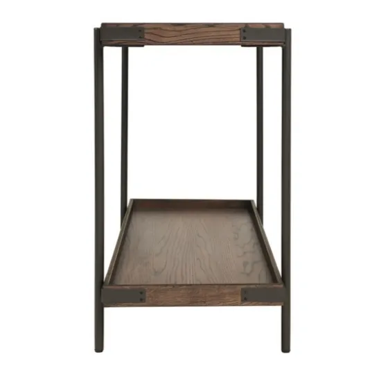 Mahogany Oak Wood Tray Top Console Table-Kirkland's Home Fashion