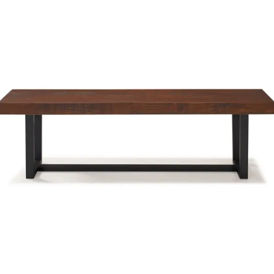 Mahogany Solid Pine Two-Tone Dining Bench-Kirkland's Home Clearance