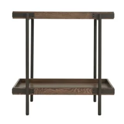Mahogany Tray Top And Shelf Wood Accent Table-Kirkland's Home Cheap