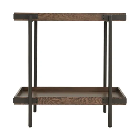 Mahogany Tray Top And Shelf Wood Accent Table-Kirkland's Home Cheap