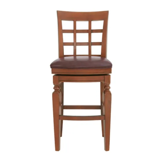 Mahogany Trellis Swivel Bar Stool-Kirkland's Home Online