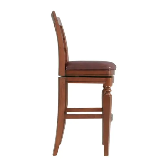 Mahogany Trellis Swivel Bar Stool-Kirkland's Home Online