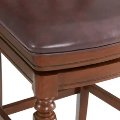 Mahogany Trellis Swivel Bar Stool-Kirkland's Home Online