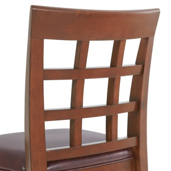 Mahogany Trellis Swivel Bar Stool-Kirkland's Home Online