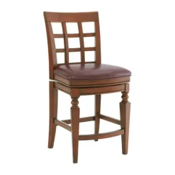 Mahogany Trellis Swivel Counter Stool-Kirkland's Home Cheap