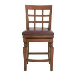 Mahogany Trellis Swivel Counter Stool-Kirkland's Home Cheap