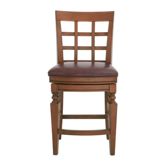 Mahogany Trellis Swivel Counter Stool-Kirkland's Home Cheap