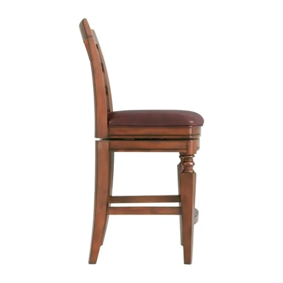 Mahogany Trellis Swivel Counter Stool-Kirkland's Home Cheap