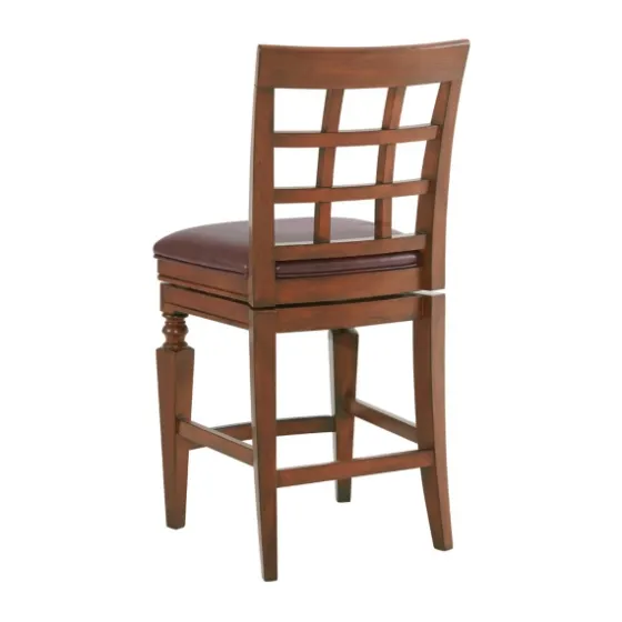 Mahogany Trellis Swivel Counter Stool-Kirkland's Home Cheap