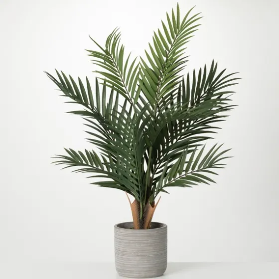 Majestic Palm Tree In Gray Planter-Kirkland's Home Discount