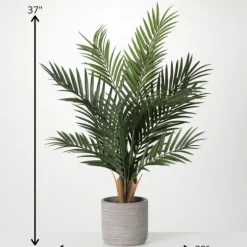 Majestic Palm Tree In Gray Planter-Kirkland's Home Discount