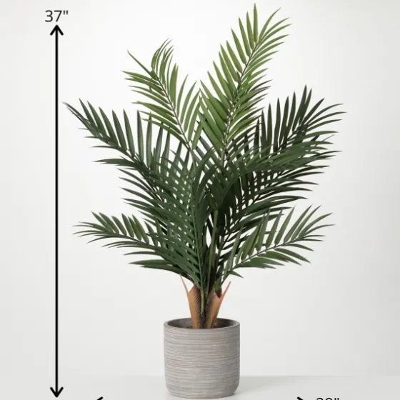 Majestic Palm Tree In Gray Planter-Kirkland's Home Discount