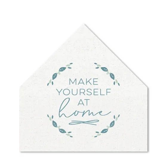 Make Yourself At Home House Shaped Canvas Print-Kirkland's Home Hot